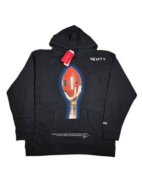 FENTY for Mitchell & Ness Black Super Bowl LVII Icon Pullover Hoodie Men's Sz L